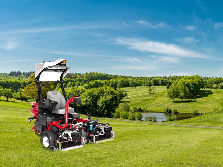Foto eines Greensmaster 3360 GeoLink auf Golfplatz
