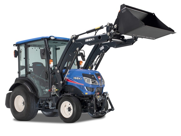 Iseki TH5 Kommunalschlepper mit Schaufel
