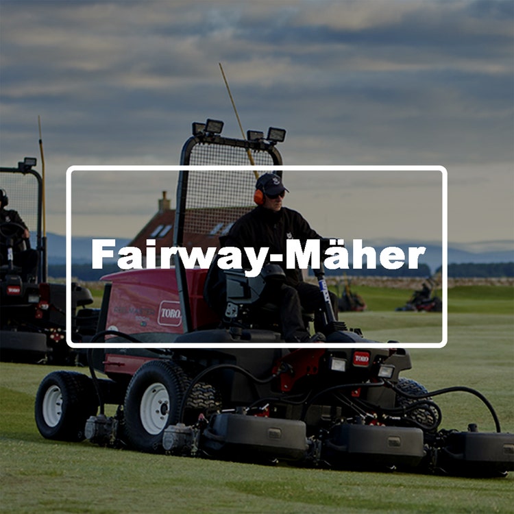 Vorschaukachel mit Bild eines Toro Rasenmähers und Beschreibung Fairwaymäher