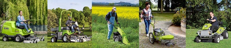 Fotocollage von verschiedenen Grillo Maschinen im Einsatz