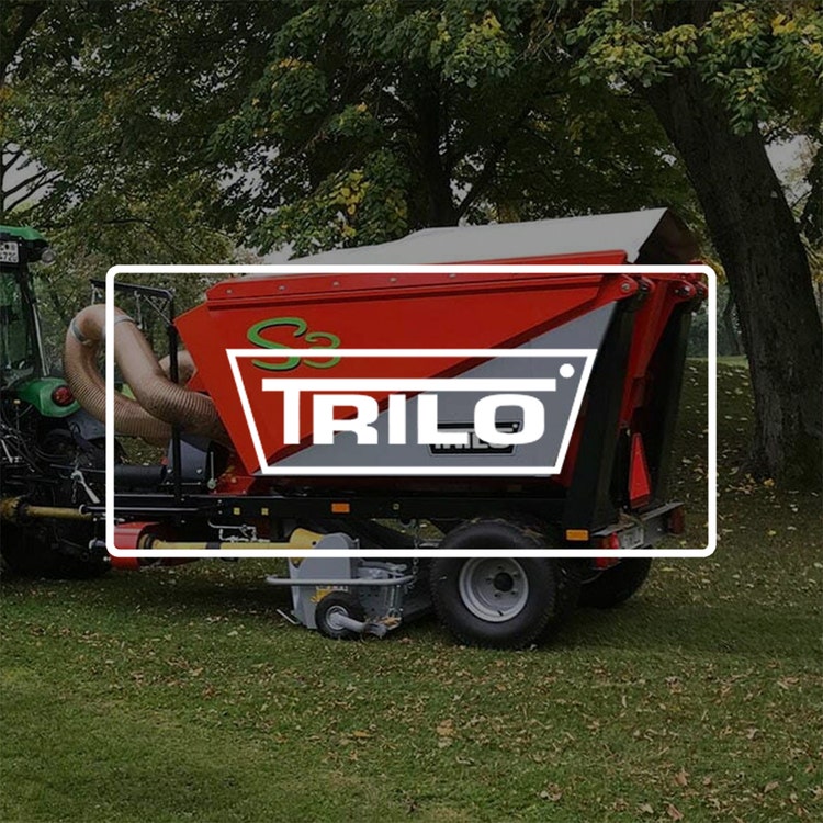 Trilo Laubentsorgungsgerät mit Trilo Logo drüber