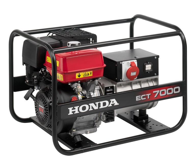 Seitenansicht Honda ECT 7000 Stromerzeuger
