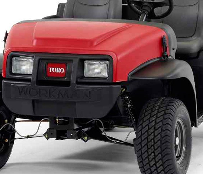 Detailansicht von vorne Toro Workman MDX