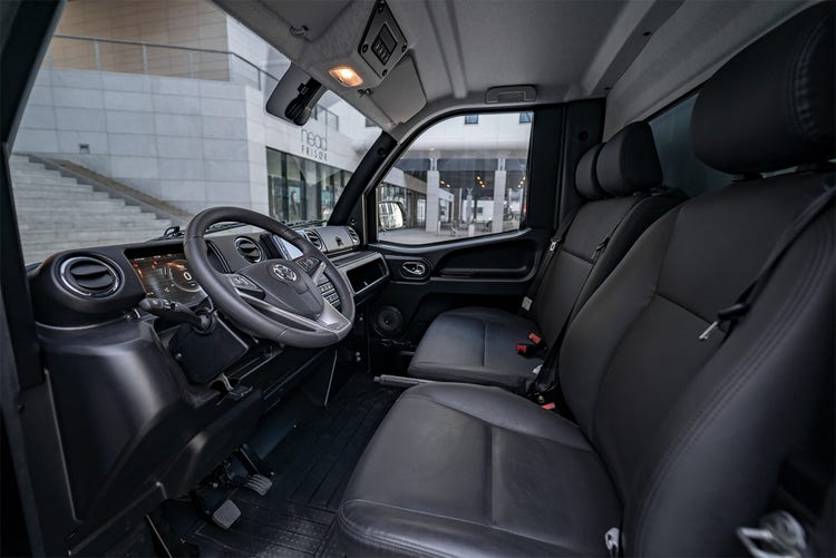 Innenraum Goupil G6 Elektro-Nutzfahrzeug
