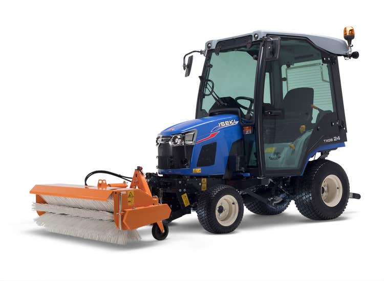 Iseki TXGS 24 Traktor mit Anbaugerät vorne