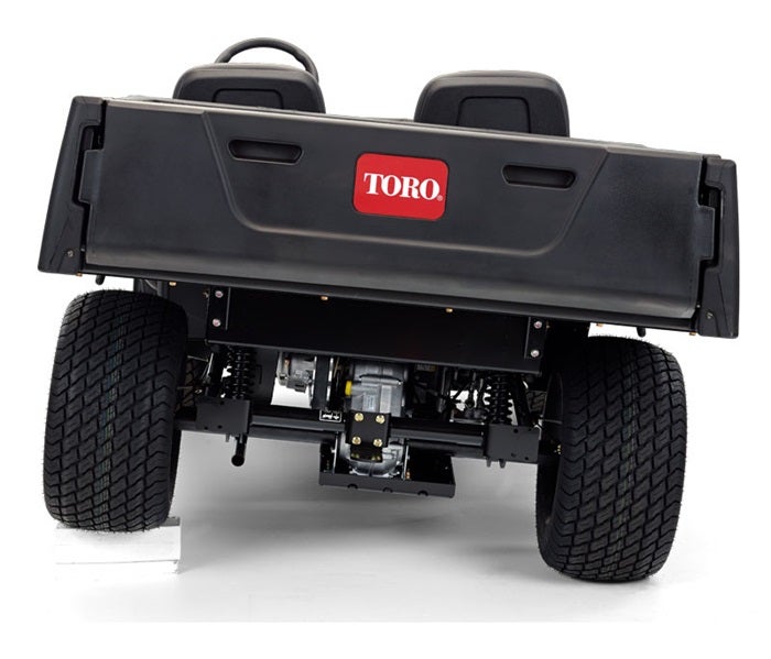 Toro Workman MDX steht schräg
