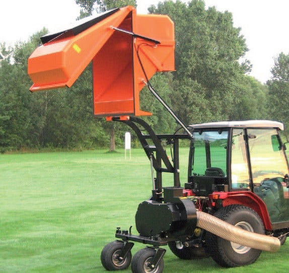 EcoTech GS 1S Gras- und Laubsauger beim Entladen