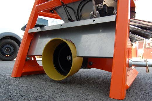 Detailansicht Ecotech XTB Schleuderstreuer