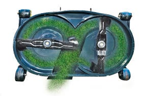 Detailaufnahme Iseki SXG 216+ Mähtraktor