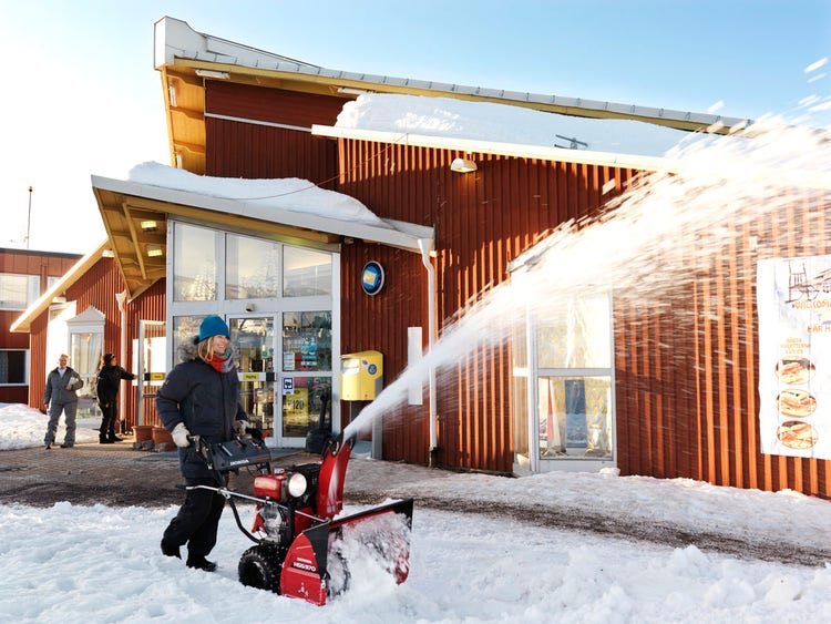 Honda HSS 970 W / WD / T / TD Schneefräse im Einsatz