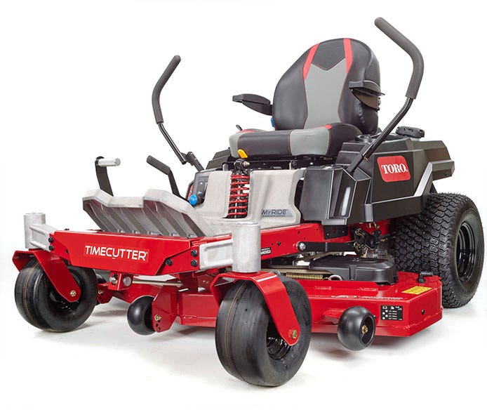 Diagonalansicht Toro TimeCutter MX 5075T MyRide Zero-Turn-Mäher