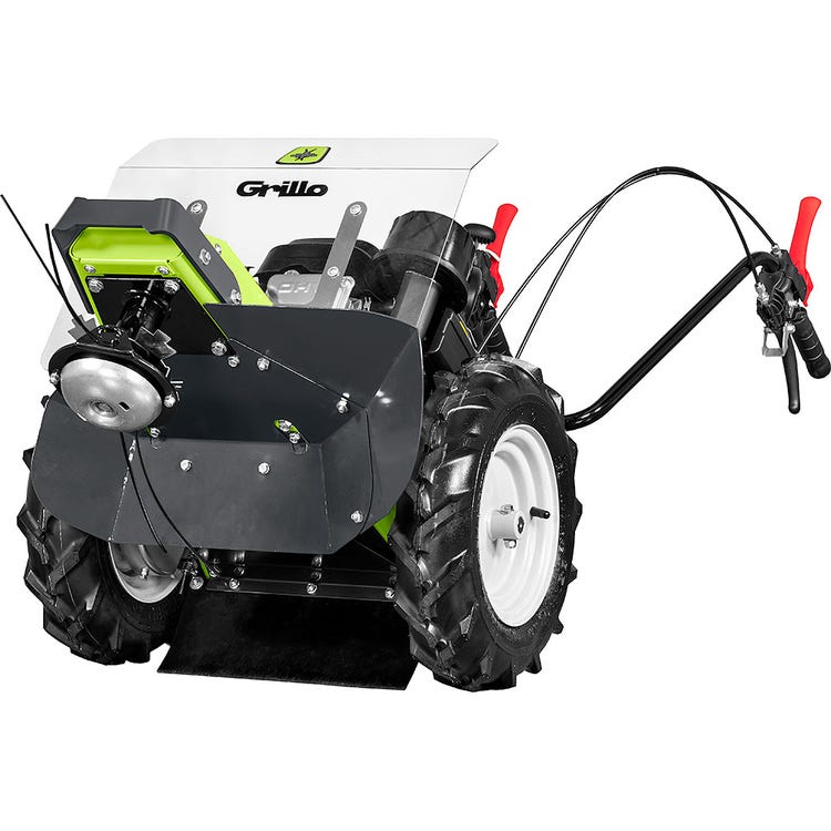 Ansicht auf Grillo Trimmer HWT 700 Supertrac von vorne gekippt