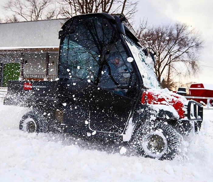 Winterdienst mit Toro Workman GTX