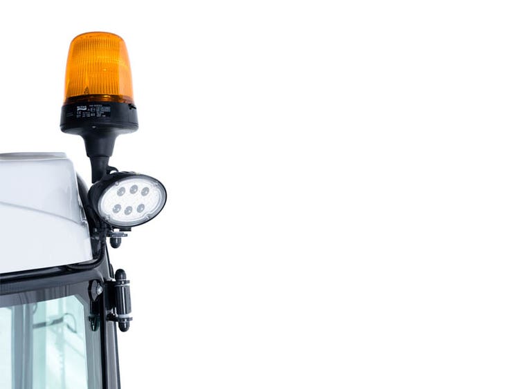 Detailansicht Multihog CL / CX Geräteträger Warnlicht