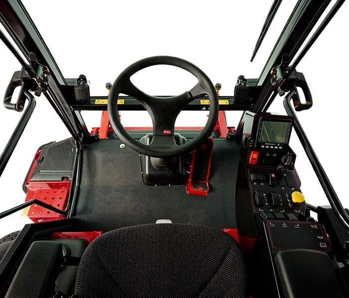POW des Cockpits eines Toro GroundsMaster 5900 / 5910 mit Kabine
