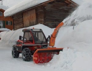 5560 Schneefräse im Einsatz